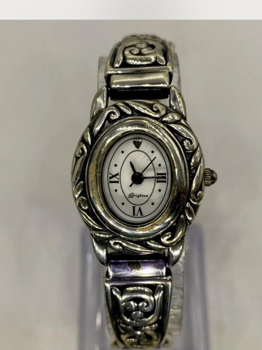 *** Brighton ^^^ Silver Ornate Oval Women's Watch *** Luxury ***